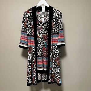 NWT Joseph Ribkoff Multi Colored Cardigan and Tank Top Set Size 12